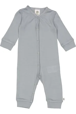 Müsli By Green Cotton Baby Boys Woolly Bodysuit and Toddler Sleepers, , 80