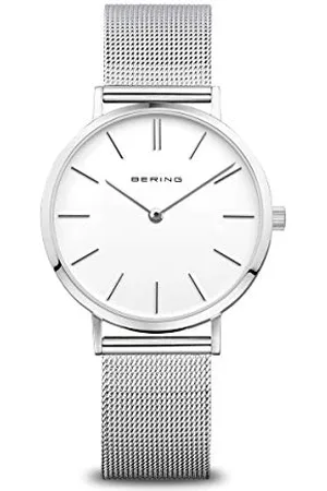 Bering Damen Uhr Quarz Movement - Classic Collection mit Edelstahl und Saphirglas 14134-004 - 3 ATM