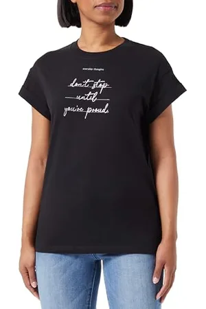 Replay Damen T-Shirt Kurzarm aus Baumwolle, (Schwarz), XXS