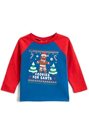 Koton Babyboy Christmas Themed Long Sleeve T-Shirt Printed Round Neck