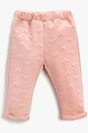 Koton Baby Girl Textured Leggings Elastic Waist
