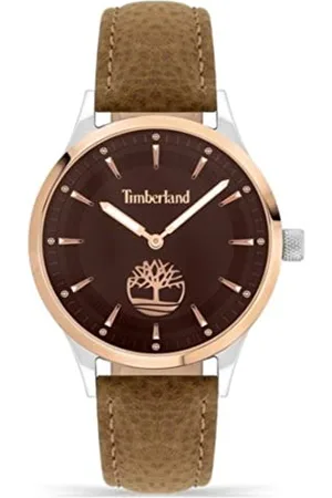 Timberland Damen Analog Quarz Uhr mit Leder Armband TDWLA2200202