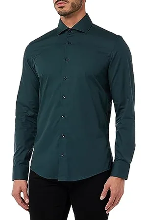 Seidensticker Herren Slim Fit Langarm Kragen Hemd, , 36