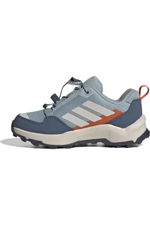 adidas Terrex AX4S Speed Lacing Hiking Shoes Kids Wanderschuhe, Magic Grey/Putty Mauve/semi Impact orange, 22 EU
