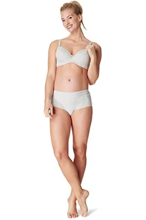 Noppies Damen Cotton Comfort Nursing Bra Umstands BH, Grey Melange, 70B EU