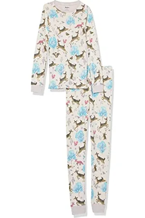 Hatley Mädchen Organic Cotton Long Sleeve Printed Pyjama Set Pyjamaset, , 4 Jahre