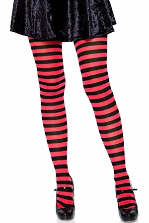 Leg Avenue Damen Stripe Leggings, , Einheitsgröße Große Größen EU
