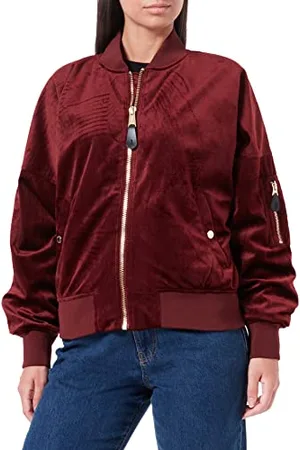 Alpha Industries Damen MA-1 OS LW Velvet Bomberjacke, , M