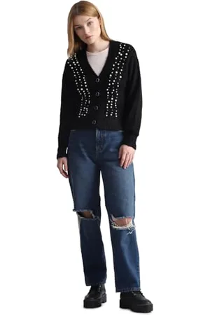 ONLY Female Strickjacke V-Ausschnitt Strickjacke
