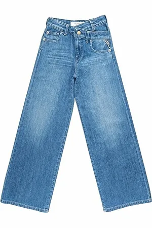 Replay Mädchen Jeans Aidyna Flare-Bootcut-Fit aus Comfort Denim, (Blau), 8 Jahre