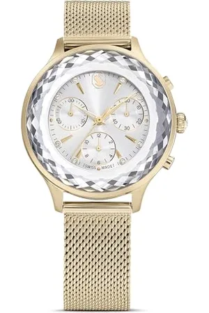 Swarovski Orbita Halskette, Kristall im Tropfenschliff, Mehrfarbig, Goldlegierungsschicht
