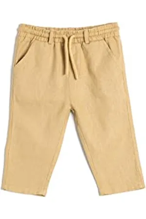 Koton Babyboy Linen Trousers Drawstring Pockets Relax Cut