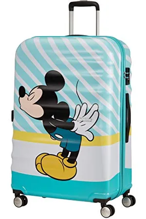 American Tourister Wavebreaker Disney - Spinner L, Kindergepäck, 77 cm, 96 L, Mehrfarbig (Mickey Blue Kiss)