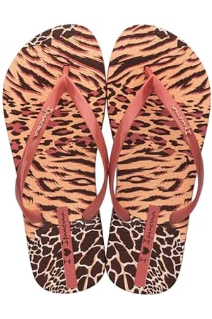 Ipanema Damen ANIMALE Print II FEM Flipflop, ORANGE/BEIGE, 43 EU
