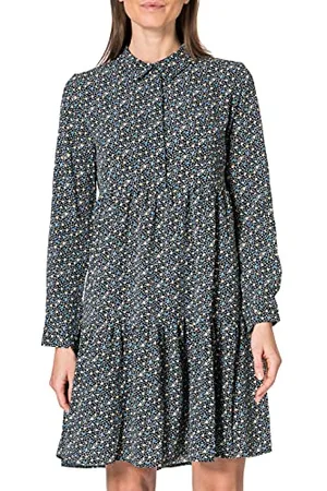 JDY Damen PIPER L/S AOP Shirt Dress WVN NOOS Kleid, , 36