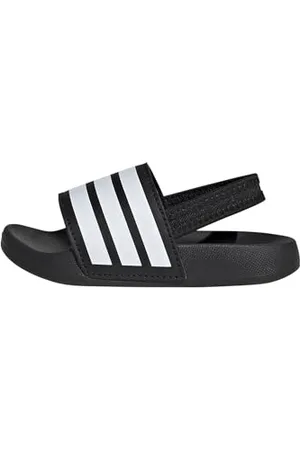 adidas Unisex Baby Adilette ESTRAP Slides Infants RUTSCHEN, Core Black/Cloud White/Core Black