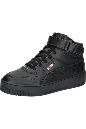 PUMA Damen Carina Street Mid Sneaker, Black Black Rose Gold, 38.5 EU