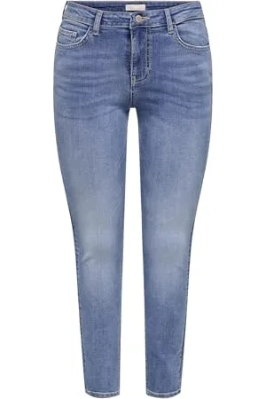 JDY Damen fina Mw Skinny Ankle JNS Med Bluenoos, , M / 32L