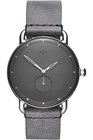 MVMT Analog Quarzuhr für Herren mit Graues Lederarmband - D-MR01-SGR