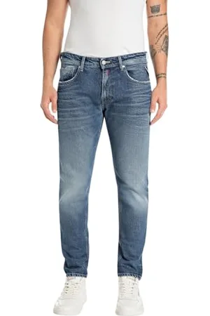 Replay Herren Jeans Willbi Regular-Fit Original, Blau , 27W / 30L
