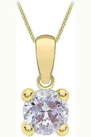 Amazon Halskette mit Anhänger aus 9-karätigem Gold, Geburtsstein für Juni (ehemals Amazon Collection)