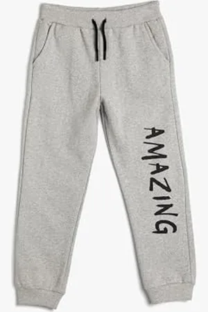 Koton Basic Jogger Sweatpants Printed Detail Drawstring Soft Interior