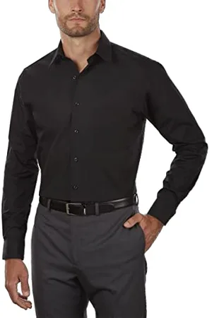 Van Heusen Herren Regular Fit Popeline Solid Klassisches Hemd, , 38 cm Hals 81 cm-84 cm Ärmel