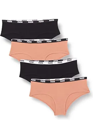 PUMA Damen Women Hipster 4p Pack Underwear, , XS EU