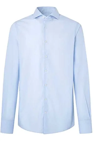 Hackett Herren Poplin Micro Stripe Hemd, , XXL