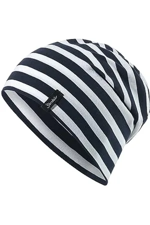 Sterntaler OCS Beanie Streifen - Lässige Slouch Beanie Mütze aus Singlejersey (Bio) mit maritimen Streifen - Unisex Kopfbedeckung - variabel tragbar - Baby und Kinder Übergangsmütze - , Größe 55