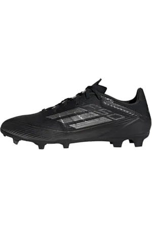 adidas Unisex F50 League Football Boots Firm Ground Fußballschuhe, Core Black/Iron Metallic/Gold, 44 EU