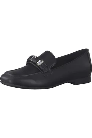 Marco Tozzi Damen Flacher Slipper, Blockabsatz, weiches FEEL ME Fußbett, ideal für Business und Freizeit