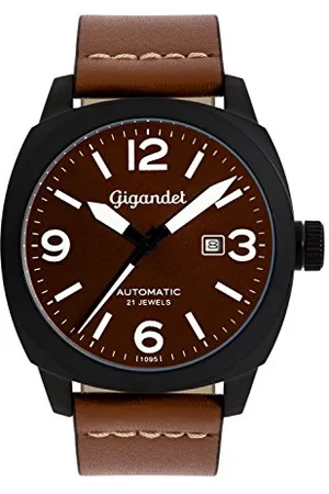 Gigandet Herren Analog Japanisches Automatikwerk Uhr mit Leder Armband 7VNAG9NE/001