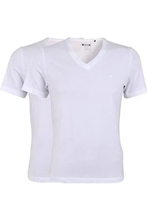 Mustang Herren 2-Pack V-Neck 1006170 T-Shirt, , M (2er Pack)