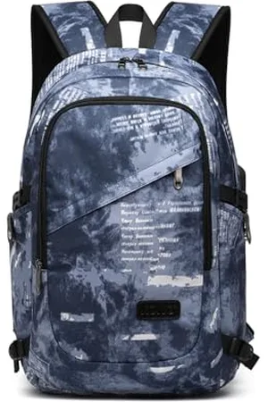 Kono Travel Laptop Rucksäcke College-Rucksack für die Schule Anti-Diebstahl 15,6-Zoll-Laptop-Rucksack mit USB-Ladeanschluss Lightweight Laptop Computer Business Work Bag