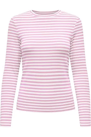 ONLY Damen Onlaida L/S Striped Top JRS Bequemes Oberteil Mit O-Ausschnitt Und Langen Ärmeln, , Large