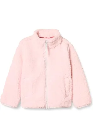 Amazon Mädchen Sherpa-Fleecejacke mit durchgehendem Reißverschluss, , 4 Jahre