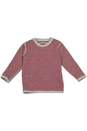 Leela COTTON Unisex Kids Wendelangarmshirt, /beige-Melange T-Shirt, 74/80