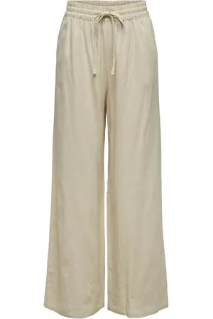 JDY Damen SAY Linen HW Wide Pant WVN NOOS Leinenhose, , S x 32L