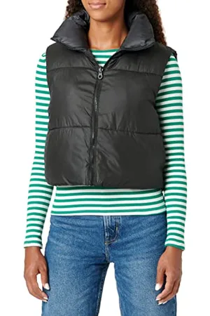 ONLY Damen Onlricky Rev.Short Waistcoat OTW Noos Vest, Schwarz, XL EU