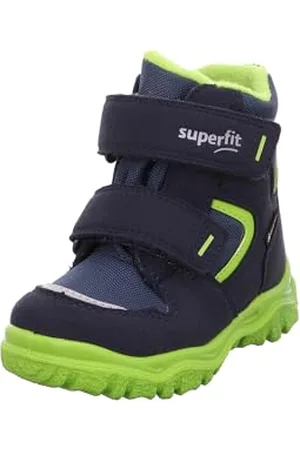 Superfit Jungen HUSKY1 Boot, Schneestiefel, BLAU/GRÜN 8020, 28