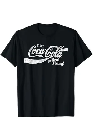 Coca-Cola Coca Cola The Real Thing Weißer Text T-Shirt