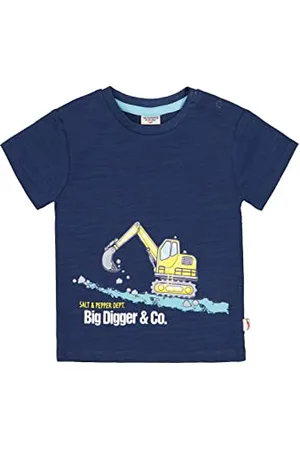 Salt & Pepper Baby-Jungen Bagger Druck aus Organic Cotton T-Shirt, , 62