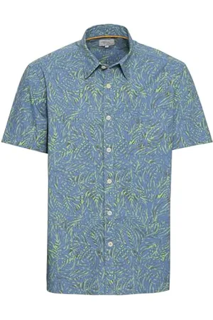 Camel Active Herren Kurzarmhemd mit Allover-Print Menswear-L