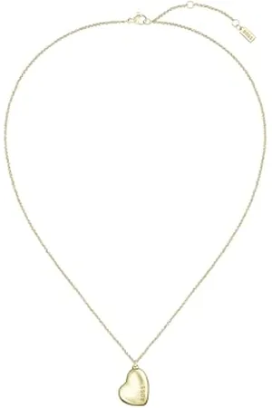 HUGO BOSS Jewelry Halskette mit Anhänger für Damen Kollektion HONEY in Gelbgold mit einem Herz-Anhänger - 1580574