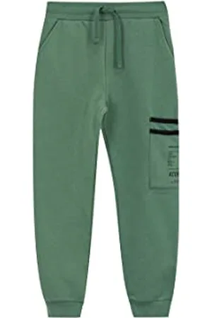 DeFacto Jogginghose für Jungen - Kinder Sporthose für Jungen Green,7/8 Y