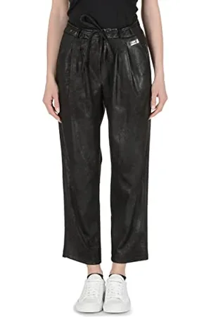 19V69 Italia Damen Bruna Black Lässige Hose, , L