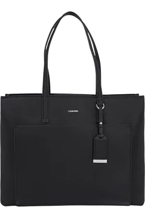 Calvin Klein Damen Shopper Must Medium mit Reißverschluss, Schwarz (Ck Black), Einheitsgröße