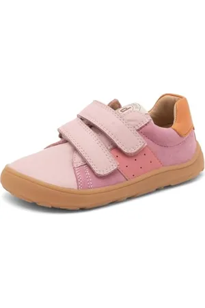 Bisgaard Barefoot Mädchen Klettschuhe Ricco Rosa Leder, Größe:35, Farbauswahl:Rose/