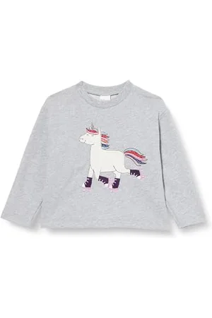 Green Cotton Mädchen Hello Unicorn Sweatshirt, , 128 EU